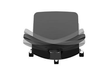 LAMIGA - Office chair with castors with 5-Spoke base by König Neurath - view 3